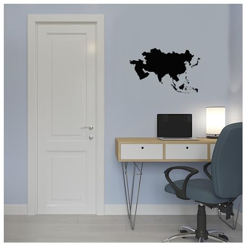 Image of Kayra Decor Asia Map Wall Stencil for Painting, Art and Craft - Size 12 inch x 12 Inch.