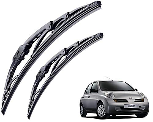 Image of WolkomHome High Performance OE Car Wiper Blade Replacement set of 2 Pc Right 21 inch Left 14 inch for Nissan Micra
