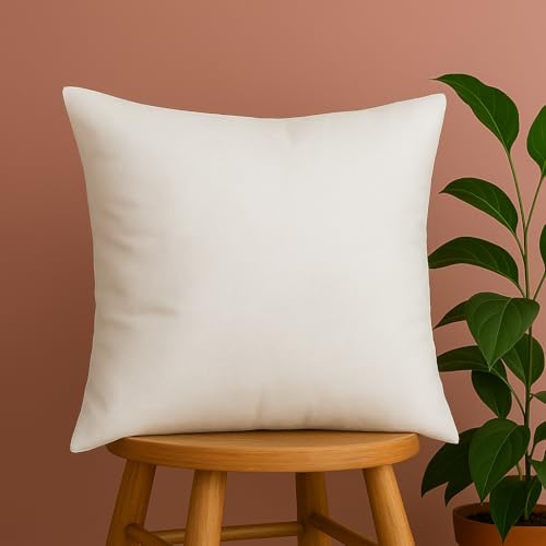 Trendy Home 16x16 Throw Pillow Insert, Cushion Sham Stuffer Hypoallergenic, Decorative Home Outdoor Couch Sofa Bed Square Pillow Filler (Non Woven)
