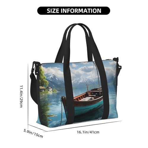 Travel Duffel Bags Personal Item Bag Carry on Luggage Bag Training Handbag Lightweight Waterproof Sports Gym Bag Fishing Boat Weekender Bag for Women Men2