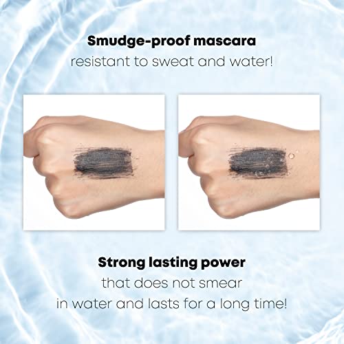 Love Cinema Curling & Voluminous Mascara, Waterproof Mascara, Long-Lasting, No Flaking, No Clumping, Smudge-Proof Mascara - Black, 0.24 Fl Oz (Blue Tube) [Made In Korea] #TOP5