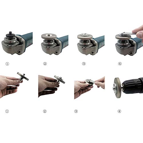Disco de esmeril, pedra de amolar forte e durável 5,6 cm para aparar família para facas de aplainar