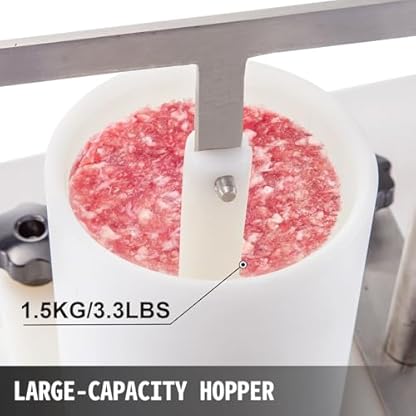 LHQYA Burger-Patty-Formmaschine, Kommerzielle Burger-Patty-Maschine, Effizienz: ≥100 Stück/Stunde, Durchmesser des Essenstabletts: Ca. 11 cm, Für Burger-Restaurants – Bild 3