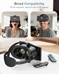 VR Headset for Nintendo Switch 2 (2025), Switch 2 Virtual Reality VR Glasses with Adjustable HD Lenses and Comfortable Head Strap, Labo VR Kit for Switch 2 Accessories, Black