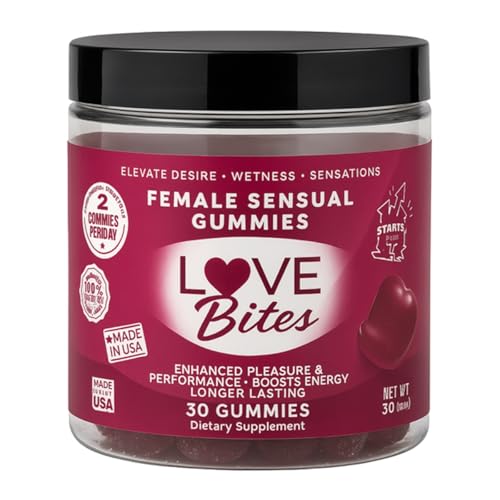 Endel Love Bites Female Passion Gummies in Jar-One Month Supply