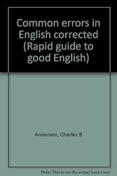 Hardcover Common errors in English corrected (Rapid guide to good English) Book