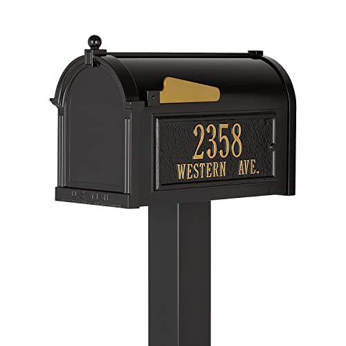 Whitehall Premium Mailbox Package - Black, Extra Large #TOP4