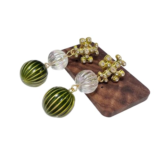 �����̂��߂̃C�������O, Copper Plated Ceramic Bead Design Medieval Style Jewelry Earrings Women