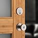 Kwikset 991 Pismo Keyed Entry Knob and Single Cylinder Deadbolt Combo Pack Featuring SmartKey and Microban in Satin Nickel