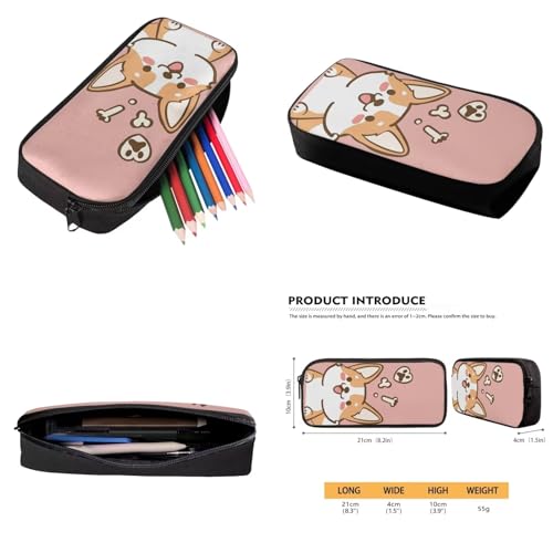 Corgi Cute Backpacks for Teen Girls for Middle School Bag with Lunch Box Pencil Case 3 PCS Elementary School Bookbag Back Pack Purse for Kids Child Back to School Supplies Daycare Bags4