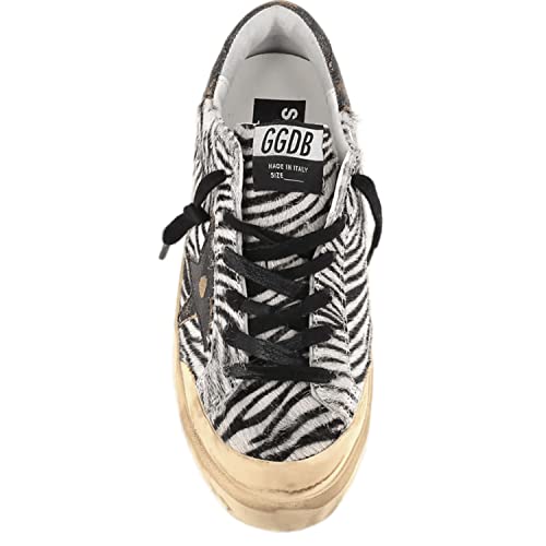 Golden Goose Super-Star Penstar Minizebra Horsy Upper Leather Star and Heel Womens Distressed Sneaker4