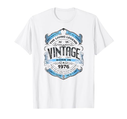 The Living Legend Born in 1976 Classic Vintage 50th Birthday T-Shirt