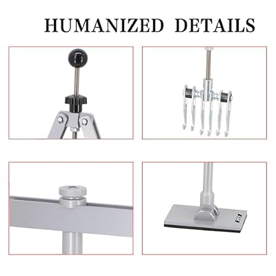 850mm Dent Pull Lever Bar Kit Fit for Both Aluminum and Steel Dent Pulling, Double Fulcrum Big Pull Frame Pulling Tool System