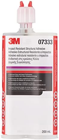 3M Impact Resistant Structural Adhesive, 07333, Two-Part Epoxy, True Automotive OEM Recommended, 200 mL/6.75 fl oz Cartridge, Purple
