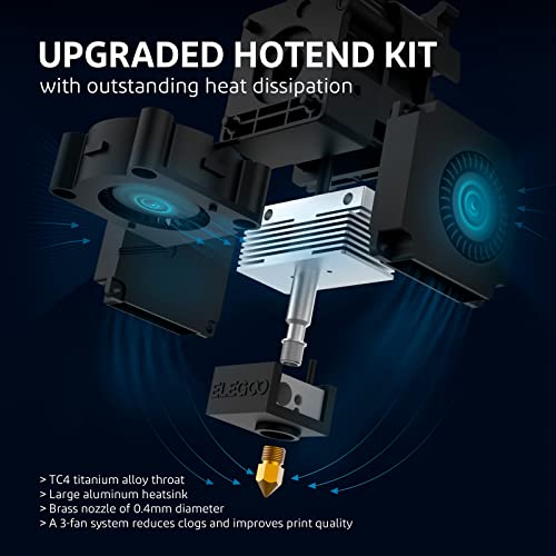 Image of ELEGOO Neptune 3 Plus FDM 3D Printer with Auto Leveling, Removable HD Touch Screen, Dual Gear Metal Extruder, Ultra-Quiet Printing, Ideal for Beginners