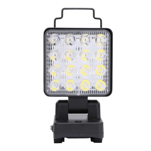 Lampe de travail LED sans fil orientable pour éclairer les chantiers sombres 20V