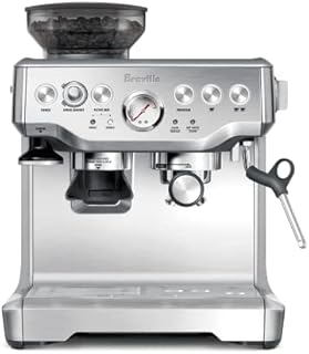 Breville Barista Express Espresso Machine, Brushed Stainless Steel, BES870XL