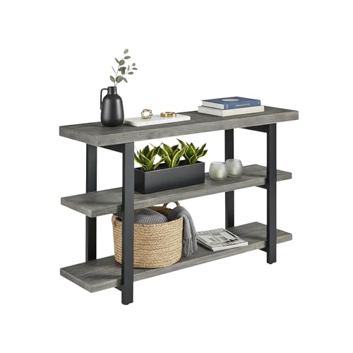 Pomona 48 in. Industrial Metal & Solid Wooden Media/Console Table,
