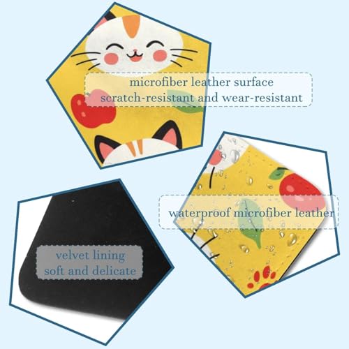 Housse pour ordinateur portable 13.8 pochette pc portable chat jaune - 3