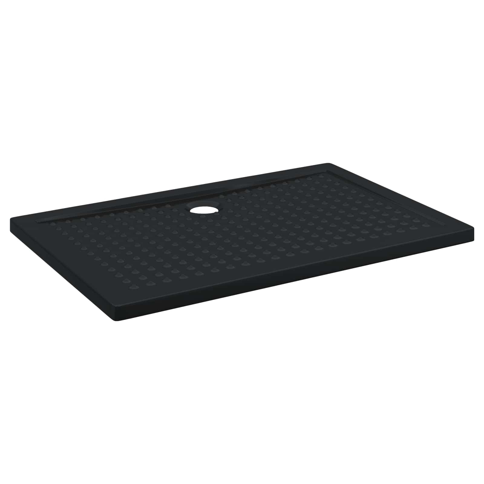 vidaXL Brodzik prysznicowy z kropeczkami 120 x 80 x 4 cm ABS Czarny