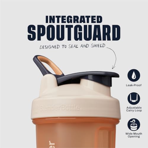 Image of BlenderBottle Classic V2 Shaker Bottle Perfect for Protein Shakes and Pre Workout, 20 oz, Full-Color Peach
