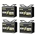 12V 100Ah LiFePO4 Lithium Battery, 12 Volt Lithium Batteries Group 31 Low-Temp Protection Built-in 100A BMS, Up to 15000 Deep Cycles, 1280Wh Rechargeable Lithium Battery, Perfect for RV, Vans, Trailer
