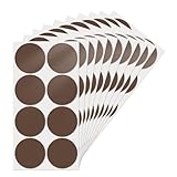 YIKIADA Brown Dot Stickers 2 Inches Round Sticker, Circle Colored Labels Color Coding Labels for Office Classroom Toddlers Activity 80 Pieces