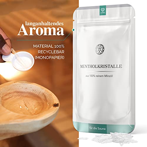 Mentholkristalle LoWell 50g für Saunaaufgüsse