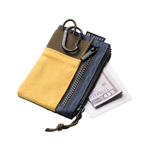 Image of Thread Wallets Pouch Wallet - Compact Zip Wallet with Clear ID Window, Coin & Card Pockets, and Key Stash - Lightweight Rip-Stop Travel Wallet for Men & Women (Topo)