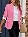 LookbookStore Women Blazers for Work Casual Jacket Blazers for Women Blazer Casual Womens Lightweight Jackets S Suit Jacket Sachet Pink Size S Size 4 6