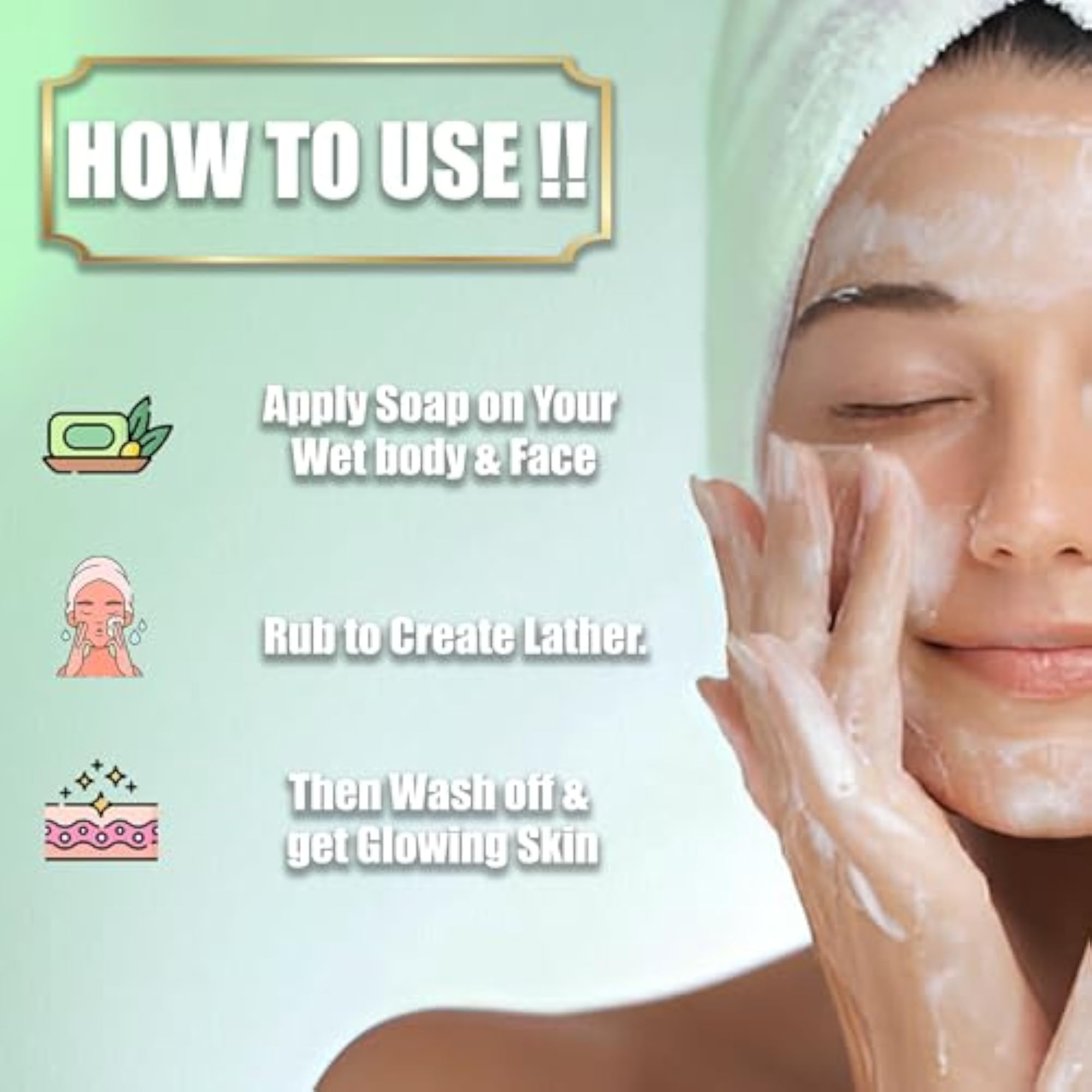 Handmade Natural Bath Soap, 100gm, Organic & Chemical-Free