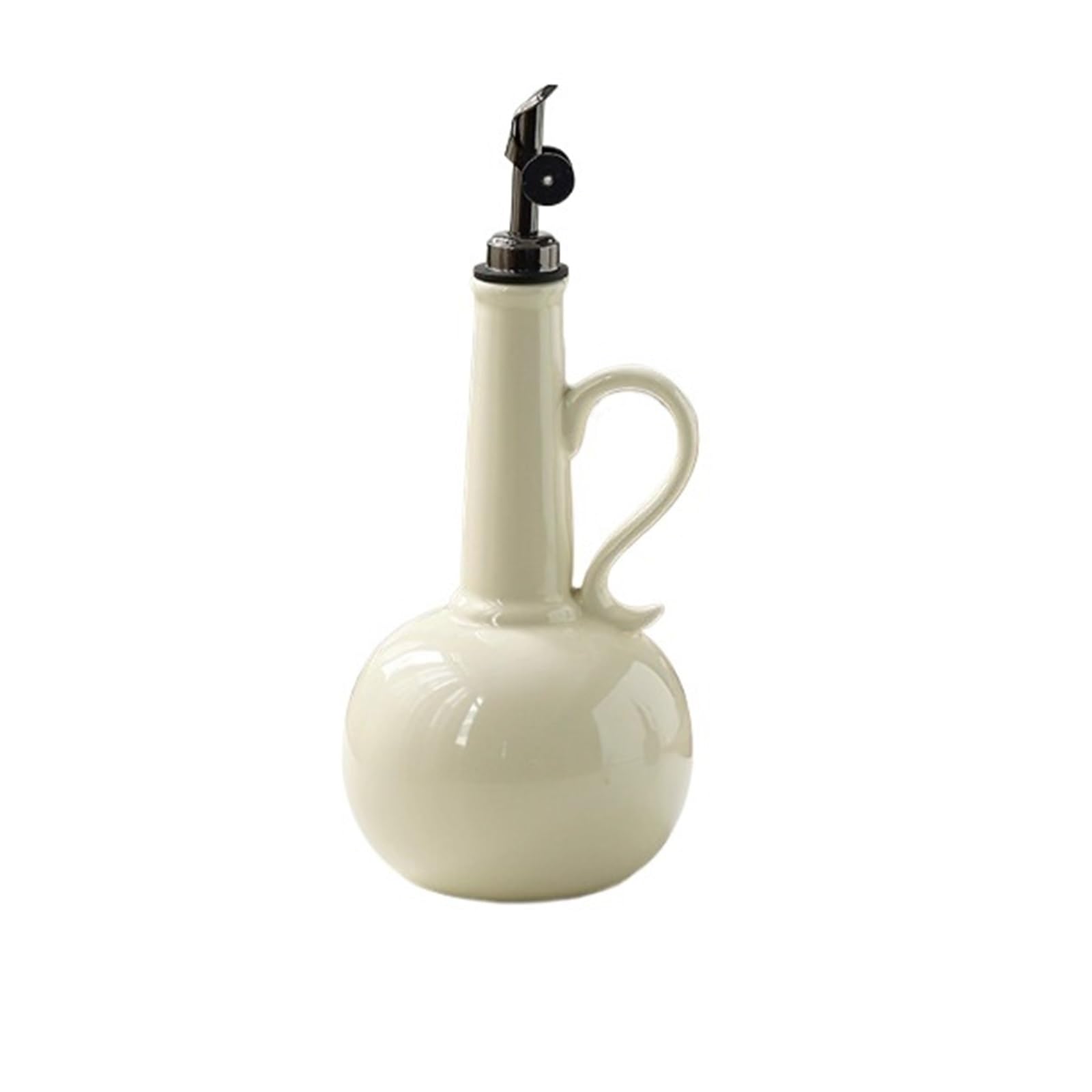QAUUCP Ceramic Olive Oil Dispenser Bottle Ceramic Oil Bottle, Household Soy Sauce Vinegar Pot, Seasoning, Dispenser, Olive, Kitchen Tool(Color1)