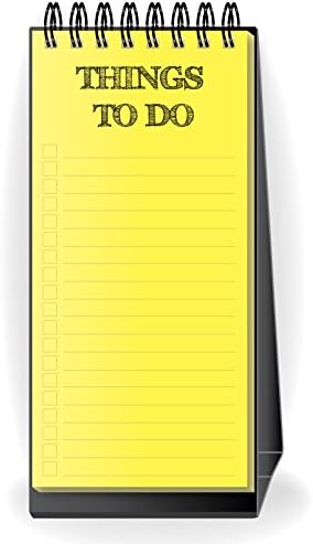 Nourish Desktop Standing Things to Do List Yellow