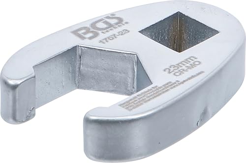 BGS 1757-23 | Llave boca hexagonal abierta (crowfoot) | entrada 12,5 mm (1/2) | 23 mm