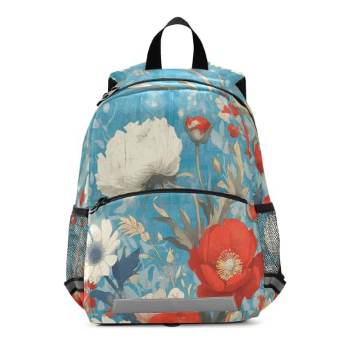 Sac à dos pour maternelle aquarelle art floral et cartable enfants