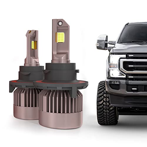 Hikari 30000LM 2023 Future Series, Compatible with 2005-2022 Ford F-250 LED Headlight Bulbs, Low Beam and High Beam Upgrade Replacement,6000K Cool White,Pack of 2