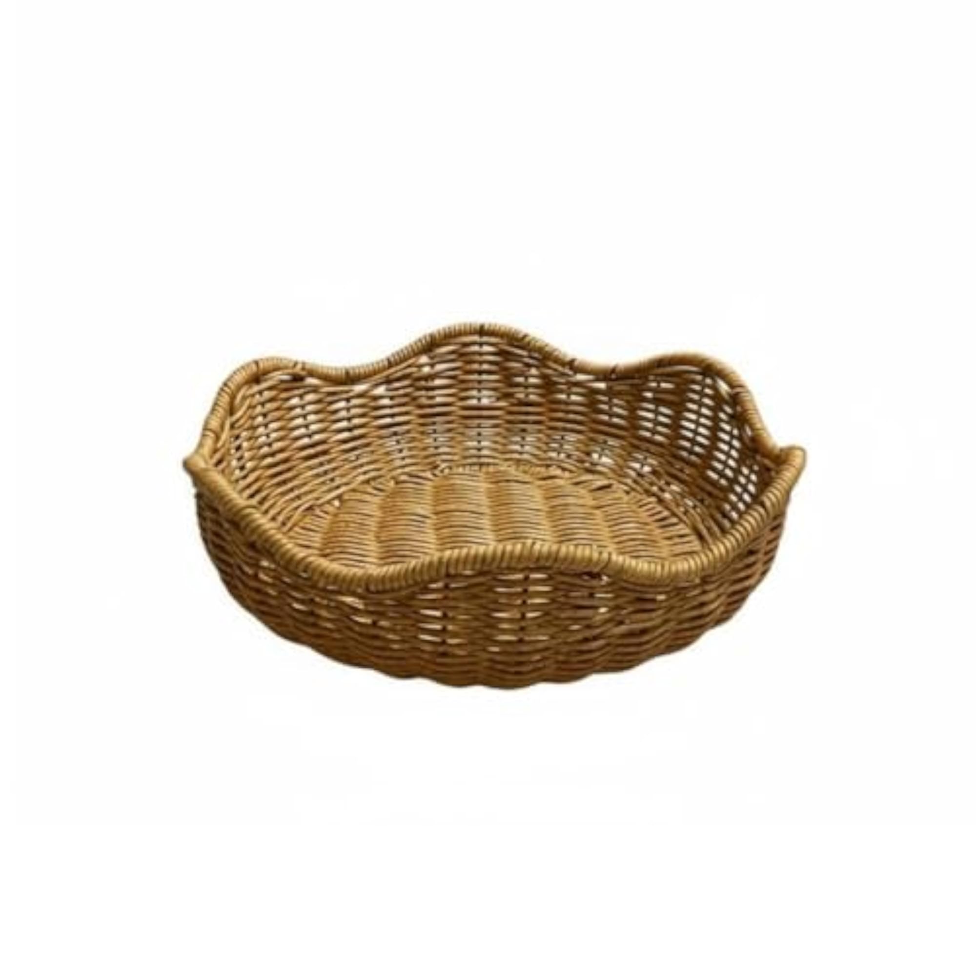 BNF® Rattan Serving Basket, Flower Shaped Design