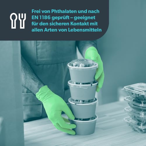 UNIGLOVES Mint Pearl Nitril-Untersuchungshandschuhe – Ansicht 5