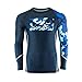 Bad Boy MMA Soldat Bleu Camouflage Rash Guard - Bleu, Small