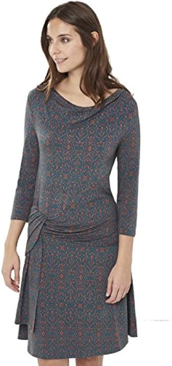 Surkana - Vestido - para mujer multicolor Verde-M: Amazon.es: Ropa