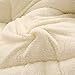 OREKPOT Bedding Winter Duvet Lamb Fabric Quilt, Cotton Fiber Filled Core Double-Sided Thick Breathable Warm Quilt Suitable for H,F 150 * 200cm 2.5kg