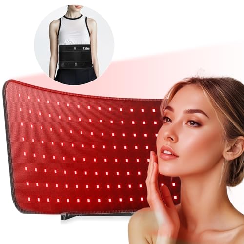 Image of Red Light Therapy, 2 in 1 Red Light Therapy for Face and Body, 660nm and 850nm Infrared Light Therapy, Red Light Panel at Home for Pain, Skin, Back, Leg, Waist, Joints, Muscles (Black)