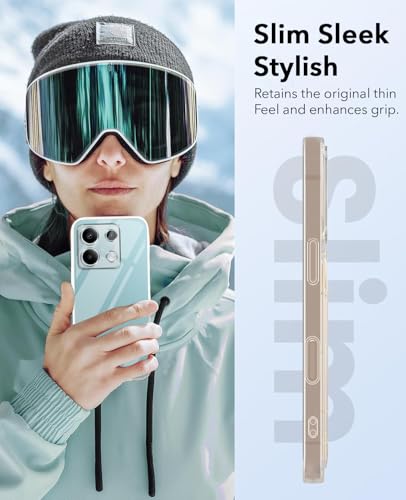 Image of Jkobi Lifetime Anti-Yellow Clear Back Cover Case for Xiaomi Redmi Note 13 5G (Sleek Hard Crystal | Shockproof and Camera Protection)