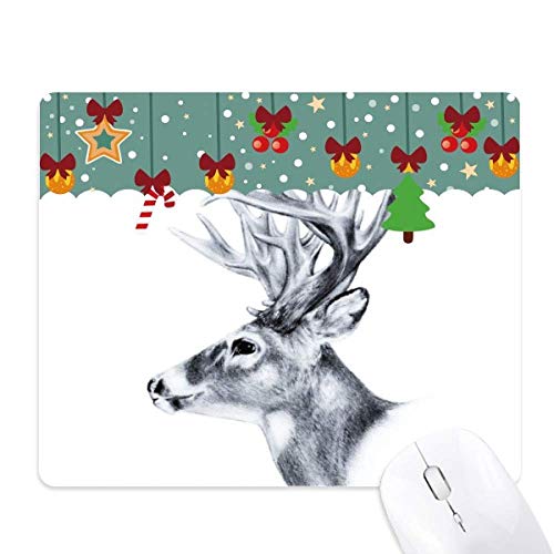 Tapis de souris Sketch Deer pour éviter le glissement sur le bureau