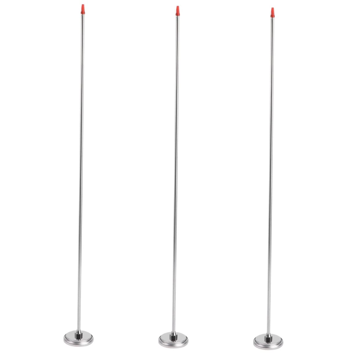 POPETPOP 3 Pcs Compost Thermomètre Thermomètre De Bureau À Induction Extensible Accessoires Détecteur De Température du Sol Acier