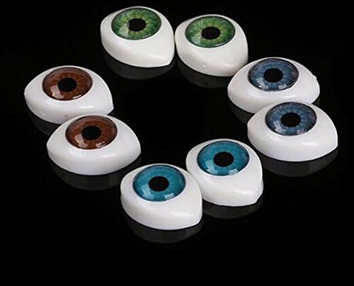 8 works of 16 pieces Oval Acrylic Hollow Eye Dolls for Crafts Crafts, Crafts, Sewing, Puppies, Bears, Dolls, Animals - Image 3