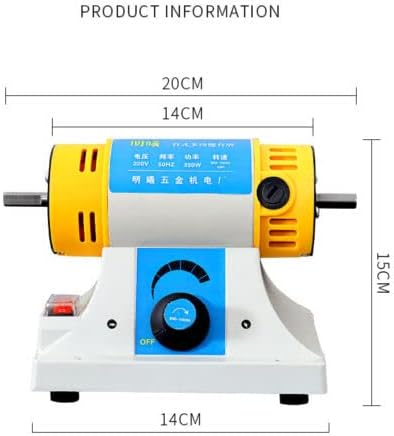 Miniatura 4 de AC110V 350W Gem Jewelry Rock Pulishing Machine - Kits de pulidora de torno de banco (110)