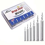 Sinrier Lead Drop Shot Weights Saltwater and Freshwater Fishing Sinkers Snagless Sinker Rig No Snag