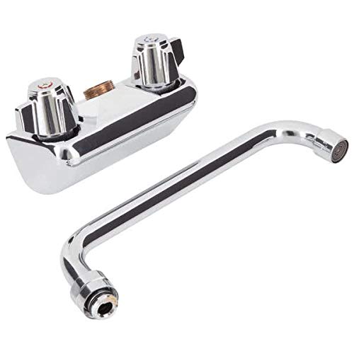 Commercial Wall Mount Bar Sink Faucet W/ 4" Center And 10" Spout #TOP1