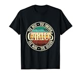 Carlos vintage for men gift idea funny name gifts T-Shirt